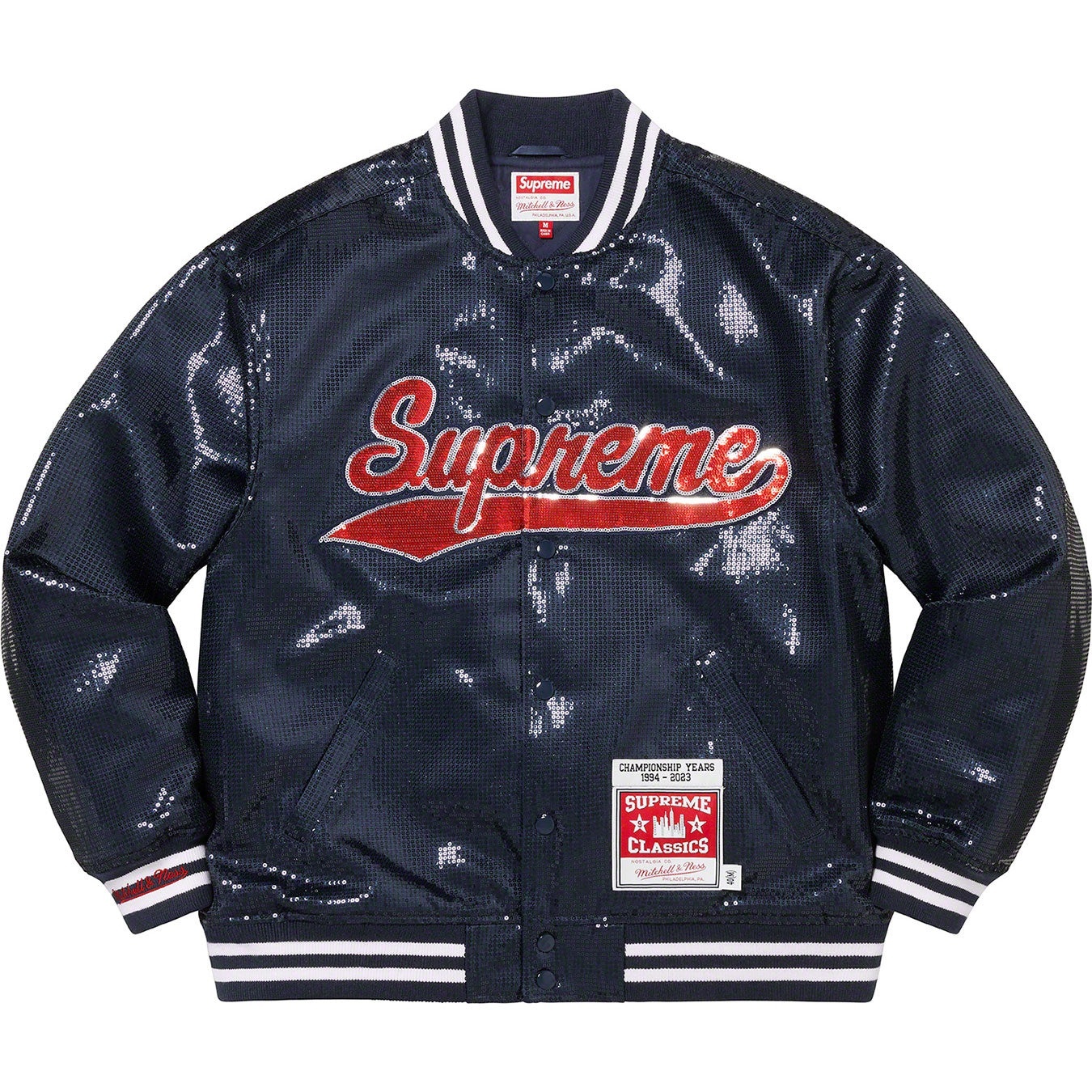 Supreme®/Mitchell & Ness® Sequin Varsity Jacket view 9